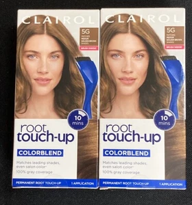 LOT of 2 CLAIROL Root Touch-Up Permanent Hair Color - 5G Medium Golden Brown,NEW - Picture 1 of 5