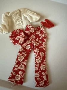 Usado Vintage 1970 Mattel Skipper #1736 "Super Slacks" Conjunto Zapatos Sombrero - Imagen 1 de 10