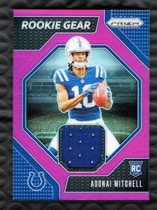 2024 Panini Prizm Rookie Gear Pink Prizm Adonai Mitchell #RG-AML RC Colts - Picture 1 of 2
