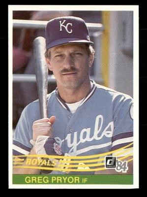 1984 Donruss #374 Greg Pryor Kansas City Royals - Image 1 of 2