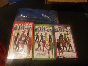 RICHARD SIMMONS Blast Off The Pounds 3 VHS & Weights Set Disco/Latin/Mega Mix - Picture 1 of 1