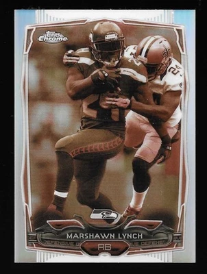 Marshawn Lynch 2014 Topps Chrome Sepia Refractor #46/99 Seattle Seahawks SP #61 - Image 1 of 2