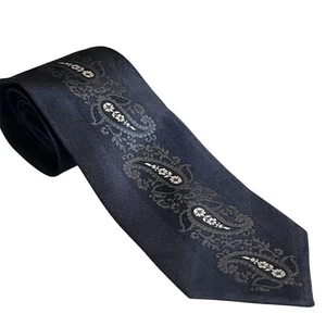 Kenzo Homme Italian Silk Necktie 100% Silk Paisley Ethnic Floral Made in Italy - Picture 1 of 10