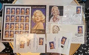 Lotto francobolli originali 1995 Marilyn Momroe Legends of Hollywood USPS  - Foto 1 di 5