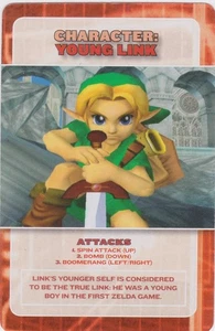 Young Link - 2001 Super Smash Bros. Melee Battle Card Magazine Exclusive - Picture 1 of 2