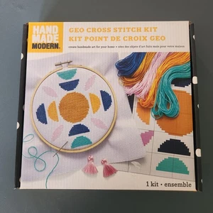 Hand Made Modern Geo Cross Stitch Kit - Picture 1 of 2