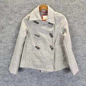 Old Navy Jacket Womens XS Wool Blend Toggle Peacoat Coat Pockets Classic Fall - Picture 1 of 12