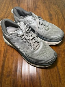 Hoka One One Bondi 7 Wild Dove Gray Low Top Athletic Sneaker Size 12 Wide - Picture 1 of 7
