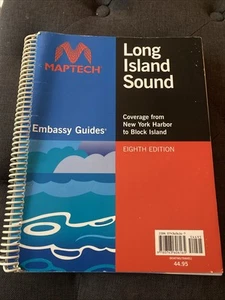 Long Island Sound NY Harbor Block Island Maptech Embassy Guides Eighth Edition - Picture 1 of 6