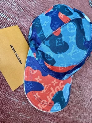 Gorra de béisbol Louis Vuitton azul tierra camuflaje monograma talla mediana Foto 1 de 4