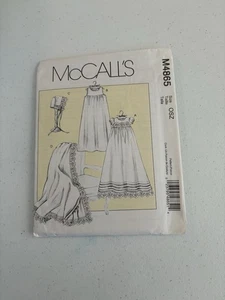 McCall’s M4865 Infant’s Dress, Slip, Bonnet and Blanket Size OSZ - Picture 1 of 2