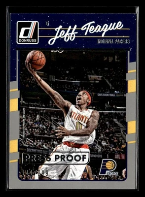 Jeff Teague 2016-17 Donruss #91 Press Proof Silver /299 Indiana Pacers - Image 1 of 2