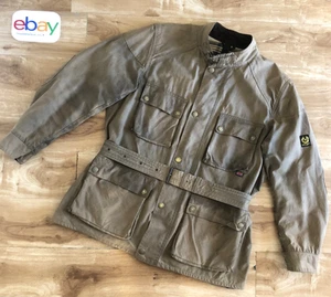 Giacca Belstaff TRIALMASTER, cotone cerato, usata, marrone arachidi, taglia 3XL - Foto 1 di 16