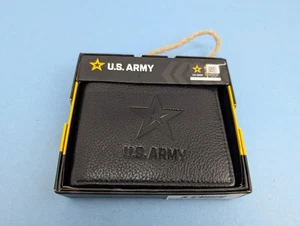 Portafoglio Ufficiale US Army Vera Pelle Nuovo Protezione RFID - Foto 1 di 6