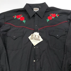 Camisa Ely Cattleman NUEVA XXL Western Pearl Bordada a Presión LS PLS LEER - Imagen 1 de 11