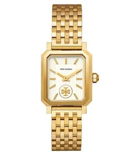 Tory Burch TBW1500 Robinson White Dial Gold Tone Bracelet Quartz Women's Watch - Picture 1 of 9