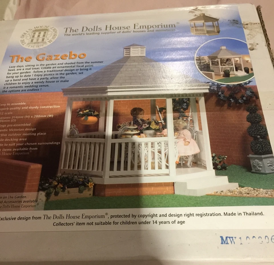 Puppenhaus Emporium Pavillon Bausatz Outdoor Garten Gebäude Flat Pack Maßstab 1:12 - Bild 1 von 2