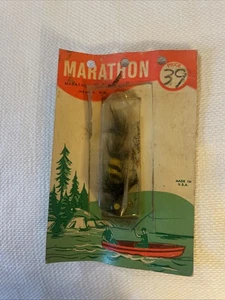 VINTAGE MARATHON BAIT COMPANY WAUSAU, WISCONSIN CANADIAN MINNOW - Bild 1 von 3
