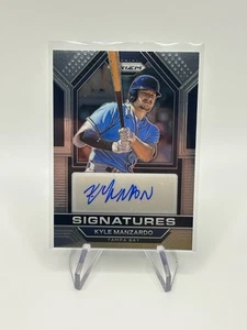 2023 Panini Prizm Signatures Auto #SIG-KM Kyle Manzardo - Tampa Bay Rays* - Picture 1 of 2