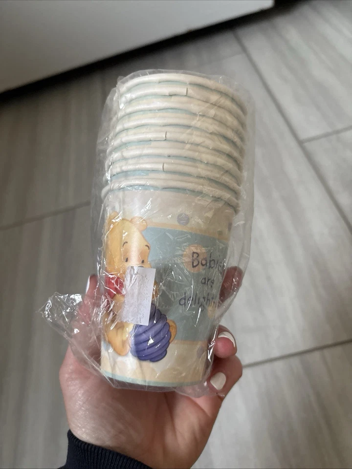 8 винтажных детских чашек для душа Winnie the Pooh 9 унций  - Изображение 1 из 4