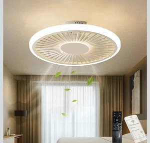 Deckenventilatoren mit Beleuchtung, 20 Zoll / 50 cm Unterputz, App & Fernbedienung - Bild 1 von 7