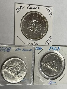 1964 Kanada Silber Dollar Charlottetown Gedenkmünze Stempelglanz & 2 - 1968 - Bild 1 von 9
