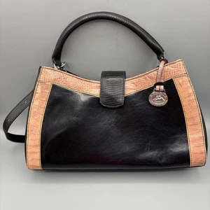 Bolso de Hombro Brahmin En muy buena condición Madelyn Toscano Hobo Melbourne Cocodrilo Emb Cuero De Colección - Imagen 1 de 8