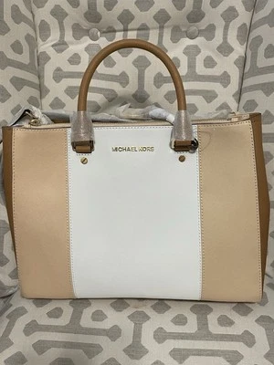 Bolso Michael Kors Sutton a Rayas Nuevo con Etiquetas Foto 1 de 4