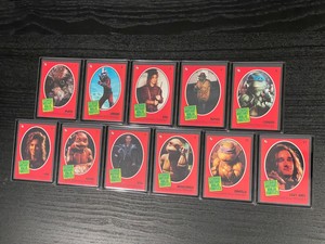 1990 Teenage Mutant Ninja Turtles Movie Stickers Cards 1-11 Complete Vintage Set