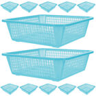 12Pcs Classroom Storage Baskets, Colorful Organizer for Drawers, Shelves, Closet
