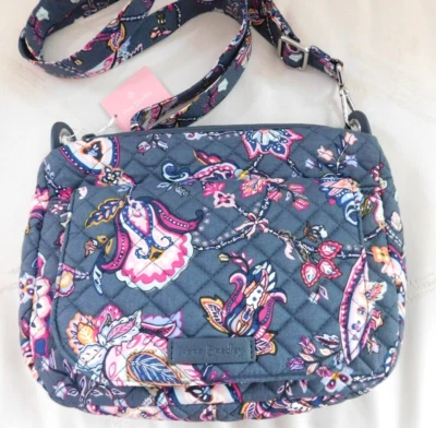 VERA BRADLEY Carson Mini Shoulder Bag Crossbody - Felicity Paisley Gray  - NWT - Image 1 of 4