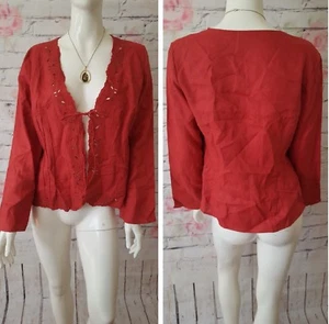 WALLIS UK14 BEAUTIFUL BLAZER TOP,GRAPEFRUIT COLOUR - Picture 1 of 5