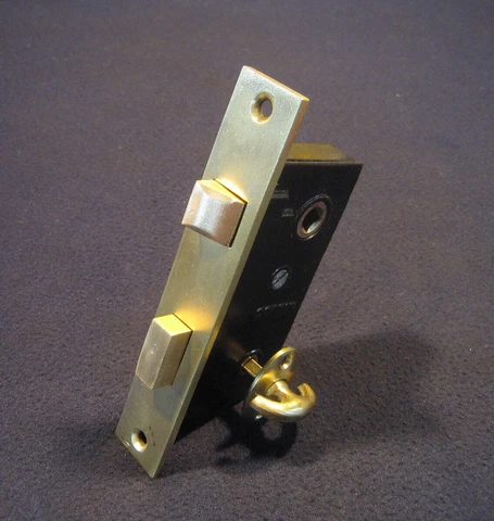 Antique Mortise Knob Lock w/ Privacy Thumb Turn Latch - Corbin # 174 Refurbished Cover