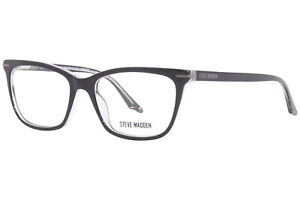 Steve Madden Shantti Eyeglasses Frame Women's Black Laminate Full Rim 53mm
