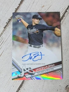2017 Topps Chrome Jason Hursh Rookie Refractor RC Auto /499 Braves - Picture 1 of 3