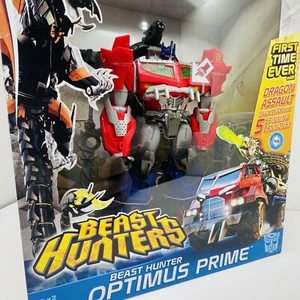 Transformers Prime BEAST HUNTER OPTIMUS PRIME w/ Dragon Assault Mode 2012 - NEW - Picture 1 of 18