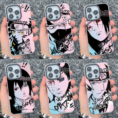 Moda Anime Ninja Manga Funda Teléfono Láser para iPhone 16 15 14 13 12 11 Pro Max Foto 1 de 4
