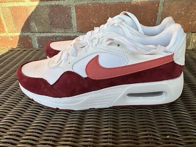 Nike Air Max SC Sneakers Womens Size 7.5 White Team Red Adobe Low Top FJ324 2100 - Image 1 of 4