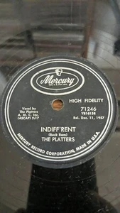 The Platters 78 On Mercury #71246, Indiff'rent s/w Helpless - Bild 1 von 2