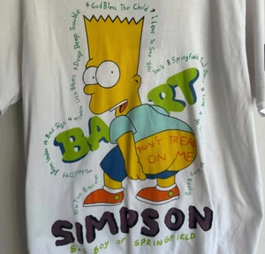 The Simpsons Bart Simpson white T-shirt Unisex tee All sizes S to 45XL JM399 - Picture 1 of 4