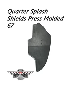 C2 Corvette Press Molded Rear Quarter Panel Splash Shields - Passenger - Foto 1 di 5