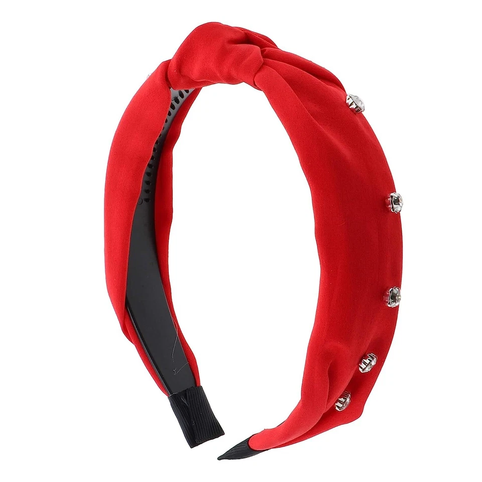 Diadema nudo turbante satinado accesorios motique con gemas plateadas - multicolor Foto 1 de 1