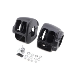 Kit de cubierta de carcasa de interruptor negro para Harley Sportster 1200 Dyna Softail Touring - Imagen 1 de 7