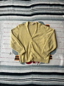 Vintage '60s Jantzen Wool Grandpa Cardigan Sweater Size Large - Picture 1 of 5