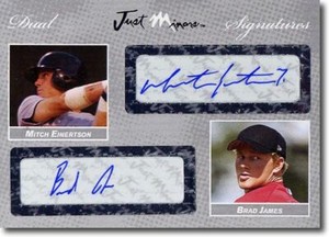2008 Mitch Einertson * Brad James * Autograph Rookie SILVER Auto #/25