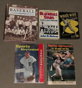 Memoribiia: "Baseball History (HC) Blackball Stars, Who's Who 1939 books & more - Picture 1 of 1
