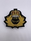 H.M. Customs And Excise Officers Embroidered Cap Badge Obsolete Custom Badges
