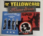 Punk Rock Music Sticker Decal Lot Set Bundle of 5 Rancid Yellowcard Promo New