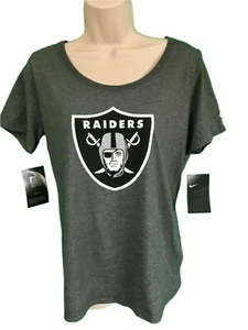 NFL Las Vegas Raiders Grey T-Shirt Women's Medium NWT - Picture 1 of 3