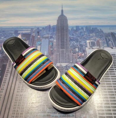 Nike Jordan Modero 2 Slide Sandalia Negra/Multicolor Mujer Talla 7 CU2708 901 Nueva Foto 1 de 4